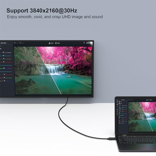 AVACON 4K DisplayPort to HDMI 6 Feet Cable 2 Pack, Uni-Directional DP 1.2 Computer to HDMI 1.4 Screen Cable Compatible with HP, ThinkPad, AMD, NVIDIA, Desktop - color: 2 PACK, size: 6 ft