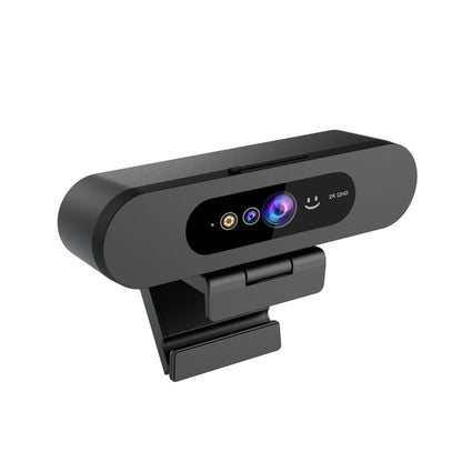 2K QHD Webcam with Windows Hello Facial Recognition, 4MP Computer Camera with Noise-reducing Mic, Privacy Cover, 92° FOV Laptop Webcam for Video Conferencing, Live Streaming, Online Learning - style: 2K Windows Hello webcam