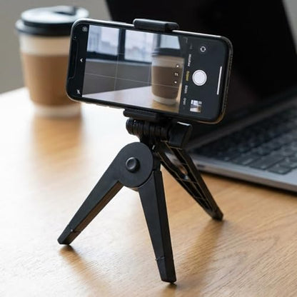1pcs Portable Foldable Tripod Bracket Mobile Phone Holder Universal Desktop Cellphones Stand Anti Slip Desk,15.5 * 5 * 1.5cm