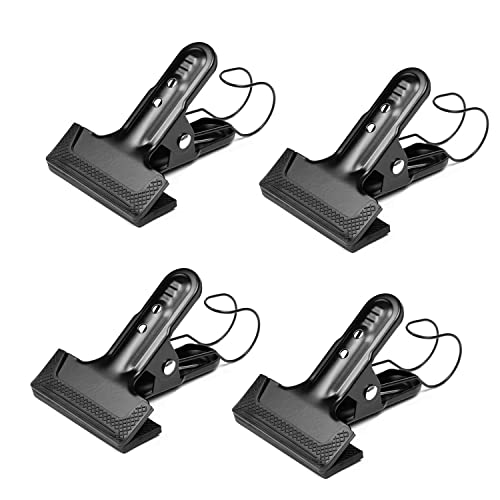 Backdrop Spring Clamps With Hook- 4 Pack of 4" Heavy Duty Clips for Photography Background Stands, Woodworking & Home Improvement Projects | For Photography Background Stands, Woodworking, Home Improvement Projects - size: 4 Packs
