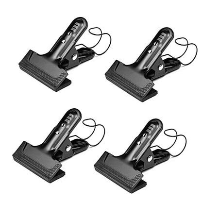 Backdrop Spring Clamps With Hook- 4 Pack of 4" Heavy Duty Clips for Photography Background Stands, Woodworking & Home Improvement Projects | For Photography Background Stands, Woodworking, Home Improvement Projects - size: 4 Packs