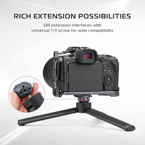 FALCAM F22 Basic Quick Release Plate Kit, Camera Mounting Adapter Convert 1/4" Thread to F22 QR System, 22mm Aluminum Camera Accessory Kit for Filmmaker & Photographer, Fits for Sony Canon DSLR Tripod - color: F22 Basic QR System