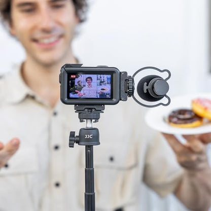 JJC Osmo Action Cold Shoe Expansion Kit for DJI OSMO Action 5 pro 4 3, Quick-Release Cold Shoe Extension Adapter Claw Ports Compatible with Action5, Heavy Duty Nylon Hot Shoe Mount Base Bracket - color: Cold Shoe Expansion Kit