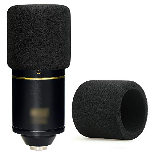 YOUSHARES MXL 770 990 Microphone Foam Windscreen - Mic Foam Cover As a Pop Filter (Black) - color: Foam Cover for MXL 770&990