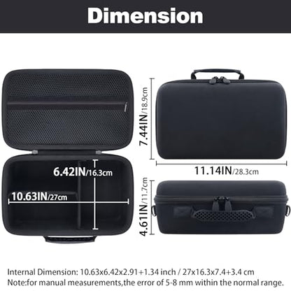 khanka Camera Case for Canon EOS Rebel R6V/T7/T100/T6/R50/R100/R5/R7/R8/R6 Mark II/SL3 DSLR Camera,Travel Protective Carrying Case for Canon EOS Rebel Camera and 18-55mm/18-45mm Lens(Case Only) - color: Black