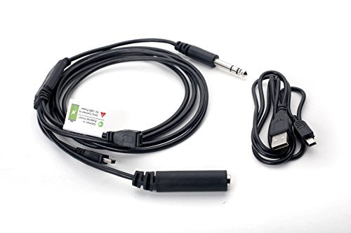 Airplane Cockpit Intercom ATC Radio Recording Cable with Power Cable Adapter Audio Cable for GoPro HERO3 / HERO3+ / HERO4 NOT for Hero 5 and UP
