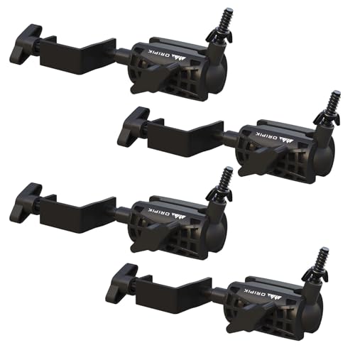 T Post Trail Camera Mount, T-Post Trail Camera Holder with 360° Adjustable Ball Head, Tool-Free 1/4"-20 Game Camera Mounting Bracket for Hunting, Wildlife, Farm Security, 4 Packs