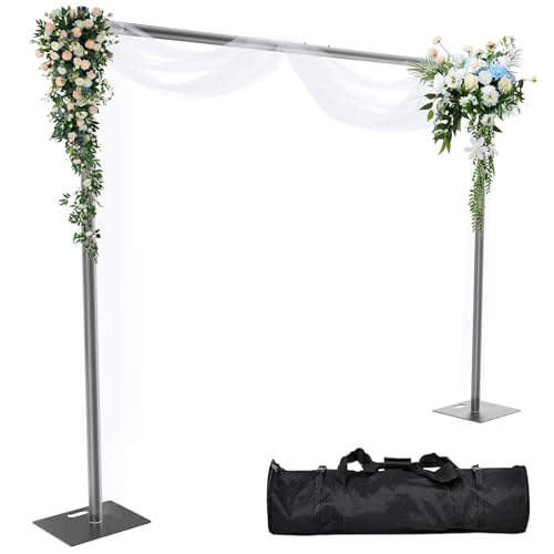 Pipe and Drape Backdrop Stand 10ftx10ft Adjustable Background Support System Heavy Duty Background Stand for Wedding Banquet Decorations Black - color: Black, size: 10x10 FT