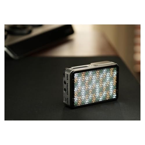 amaran Ace 25c Kit RGB Pocket LED Light,Boost Mode to 32W Mini On Camera Video Light,2300K~10000K Support Magnetic Attraction and App Control with Carrying Case,Mini Tripod,Grid (Silver) - color: Silver