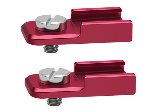 [2 Packs]-Cold Shoe Mount Adapter with 1/4"-20 Thread for Camera Cage, Monitor,Video Light,Microphones,Flash LED