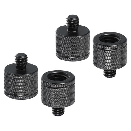PATIKIL Tripod Screw Adapter M10 Female to 1/4" Male, 4 Pcs Tripod Nut Connectors Camera Mount Screw Camera Double Head Converter for Microphone Holder Magic Arms Accessories, 20 mm - size: M10 Female to 1/4" Male,20 mm