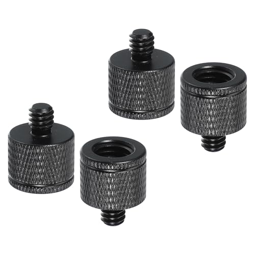 PATIKIL Tripod Screw Adapter M10 Female to 1/4" Male, 4 Pcs Tripod Nut Connectors Camera Mount Screw Camera Double Head Converter for Microphone Holder Magic Arms Accessories, 20 mm - size: M10 Female to 1/4" Male,20 mm