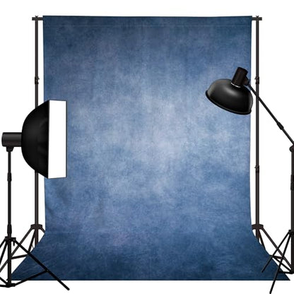 8x10FT Abstract Blue Photography Backdrop Professional Studio Background for Portrait Product Video Photo Props Photoshoot - color: Blue