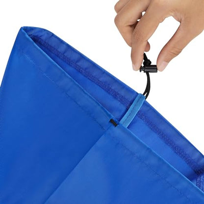 PALTERWEAR Drawstring Bag with Toggle - Nylon Cinch and Ditty Pouch Six-Pack (Blue, 8 x 11 Inch, Set of 6) - color: Blue, size: 8 x 11 Inch