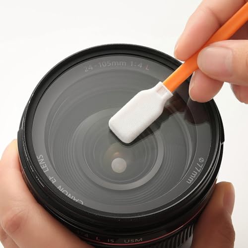 Cleaning Lab Swab Kit 100 PCS Microfiber Knitted Polyester Cleaning Sticks Professional Lint Free Lab Swabs for Printer, Gun, Optics Lens, Camera, Arts and Crafts, Automotive Detailing (5 Sizes) - color: 100PCS