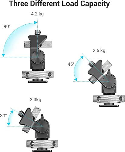 SmallRig Field Monitor Mount Holder Swivel and Tilt Adjustable with Cold Shoe Mount for 5" and 7" Monitor - style: Cold Shoe