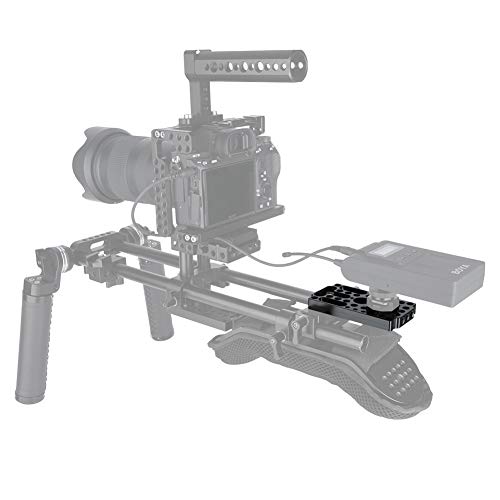 NICEYRIG Camera Cheese Plate Switching Easy Plate Applicable for Railblocks, Dovetails, Short Rods