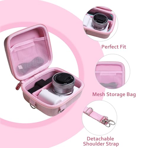 XANAD Hard Case for Sony a6400/a6700/a6100/a6000/a5000/a5100/ZV-E10/ZVE10 II or Fujifilm X100VI / X100V Digital Camera (Pink) - color: Pink