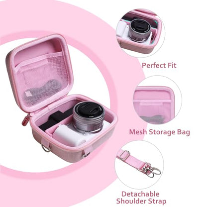 XANAD Hard Case for Sony a6400/a6700/a6100/a6000/a5000/a5100/ZV-E10/ZVE10 II or Fujifilm X100VI / X100V Digital Camera (Pink) - color: Pink