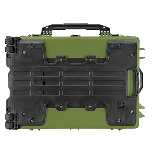 Eylar 31.5" X-Large Protective Roller Hard Case for Cameras, Drones, Tools, and AV Equipment with IP67 Waterproof, Shock Resistant, and Customizable Foam Inserts (OD Green) - color: Green