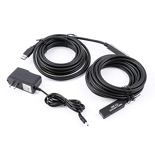 33FT USB 3.0 Active Extension Cable,USB Extension Cord A-Male to A-Female,Compatible with Oculus Quest 3 VR,Headset,Hard Drive,Printer,Webcam,Scanner,PS4 More - size: 33FT