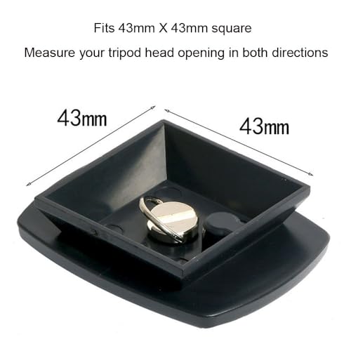 2 Pack Tripod Quick Release Plate Camera Mount Adapter Replacement for Amazon Basics 60" Velbon CX-444 CX-888 CX-460 CX-460mini CX-470 CX-570 CX-690 DF-50 VCT-D580RM VCT-D680RM VCT-R640