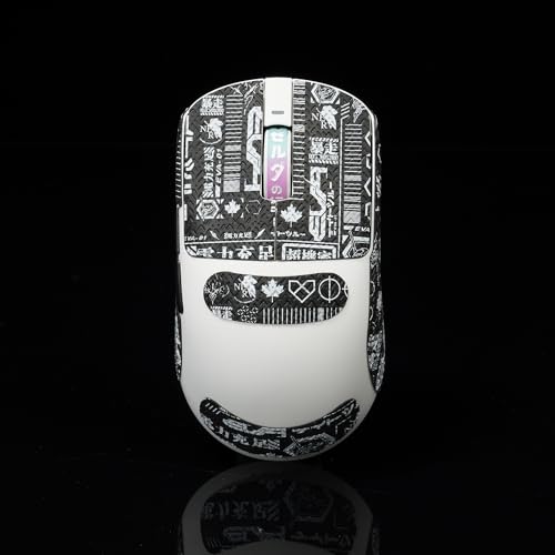 Gamer Mouse Grip Tape Sticker for VGN Dragonfly R1 Pro MAX VXE Non Slip Suck Sweat Pre Cut Easy Install EVA Black - color: Eva Black