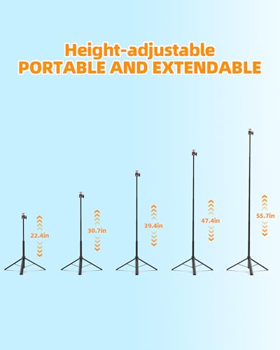 Phopik 56" Magnetic Tripod for iPhone,Phone Tripod MagSafe Compatible with iPhone/Android,GoPro, DJI Osmo Pocket 3,Protable Selfie Stick Tripod for Vlogging, Video Recording,Travel Content Creators - size: SS25