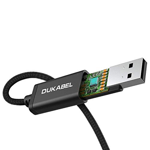 Long USB Audio Adapter, DuKabel USB to 3.5mm Jack TRS AUX Adapter for Built-in Chip USB Sound Card for Headset with Separate Plug TRS 3 Pole Microphones [Metal Housing & Durable Braided / 47inch] - size: 47 inch / 120 cm