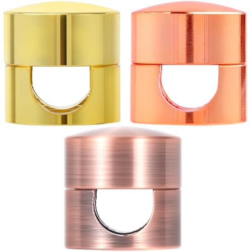 SmallCat 3 Sets Charger Holders for Cords, Adjustable Cable Anchor Holders, Adhesive Metal Cord Clips, Cable Management Wire Organizers for Desk, Office, Nightstand - Gold, Red Bronze, Rose Gold - color: Gold, Red Bronze, Rose Gold, size: 3 Sets