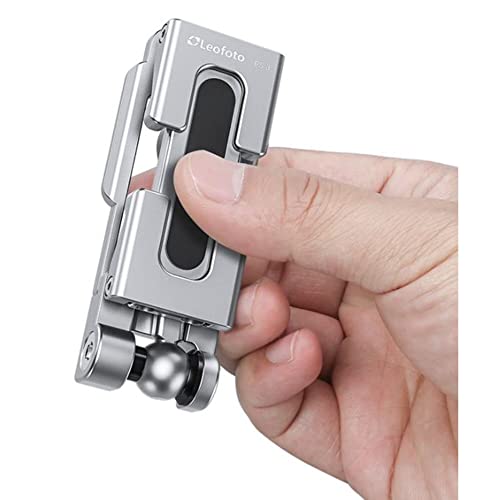 LEOFOTO PS-3 Multi-Functional Foldable Cellphone Stand with Arca-Compatible Dovetail and Cold Shoe Mount - color: W1-MEJT-KA9I
