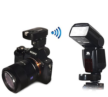 Pixel TF-334 Flash Hot Shoe Adapter for Converting Sony Mi to Canon/Nikon Flash with PC Port