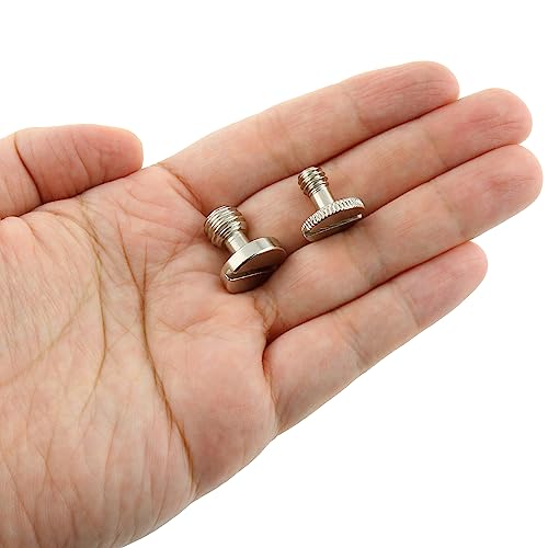 6pcs Camera Quick Release Screws - 3pcs 3/8 Inch and 3pcs 1/4 Inch Tripod Monopod Quick Release (QR) Plate Camera Screws