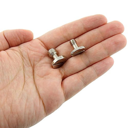 6pcs Camera Quick Release Screws - 3pcs 3/8 Inch and 3pcs 1/4 Inch Tripod Monopod Quick Release (QR) Plate Camera Screws