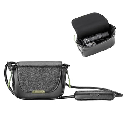 SMALLRIG Compact Camera Bag, Crossbody Bag with Shoulder Stap, PU Leather Camera Case for Ricoh GRIII/GRIIIX/GRIII HDF/GRIIIX HDF/GRIV, for DJI Action 4/5/6, for Insta360 Ace Pro/Ace Pro 2-5673