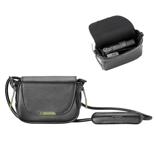 SMALLRIG Compact Camera Bag, Crossbody Bag with Shoulder Stap, PU Leather Camera Case for Ricoh GRIII/GRIIIX/GRIII HDF/GRIIIX HDF/GRIV, for DJI Action 4/5/6, for Insta360 Ace Pro/Ace Pro 2-5673