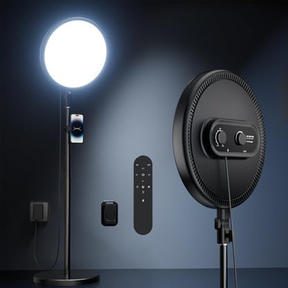 TODI Large Ring Light with 79" Stand, 6500K Full-Screen Selfie Ring Light with Stand and Phone Holder, Professional Big Ring Light for TikTok Light, Barber, Stream, Video, YouTube, Makeup, Photography