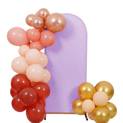 Peomeise 5FT Wedding Arch Cover，Lavender Arch Backdrop Cover Stretchy Spandex Backdrop Stand Covers for Birthday Party Ceremony Banquet Decor(60" L x 31.2" W) - color: Lavender, size: 5FT