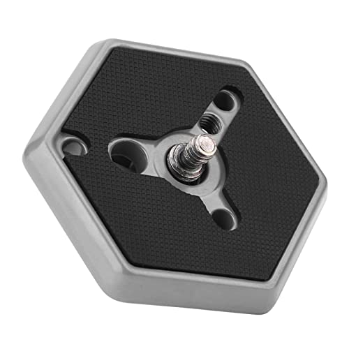 Tbest Hexagon Quick Release Plate for Tripod Camera, bogen Quick Release,Quick Release Plate,Hexagonal Quick Release Plates 3049 1 4 Screw for 030?14 RC0 3063 Photo Studio Acces