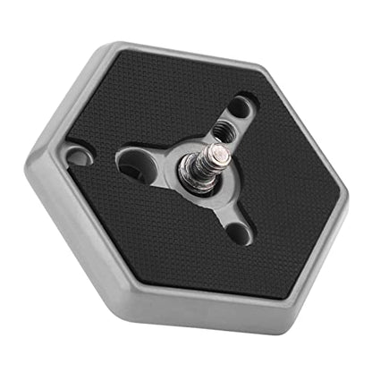 Tbest Hexagon Quick Release Plate for Tripod Camera, bogen Quick Release,Quick Release Plate,Hexagonal Quick Release Plates 3049 1 4 Screw for 030?14 RC0 3063 Photo Studio Acces