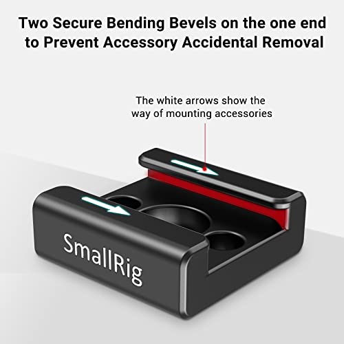 SmallRig Cold Shoe Mount (2pcs Pack) with 1/4"-20 Thread for Camera Cage Flash LED Monitor Microphone - 2060 | with 1/4"-20 Thread, for Camera Cage Flash LED Monitor Microphone