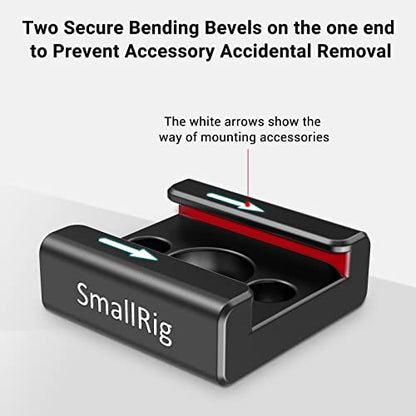 SmallRig Cold Shoe Mount (2pcs Pack) with 1/4"-20 Thread for Camera Cage Flash LED Monitor Microphone - 2060 | with 1/4"-20 Thread, for Camera Cage Flash LED Monitor Microphone