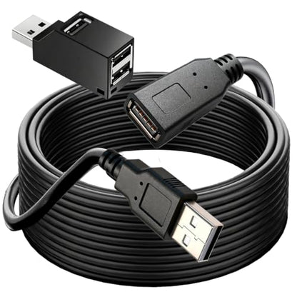 75FT USB 2.0 Cable,Long USB2.0 A Male to Female,USB A Cable Extension Cord,USB 2.0 A Data Transfer Extender USB Cable， USB2.0 A Connector for USB Flash Drive/Hard Drive - size: 75FT