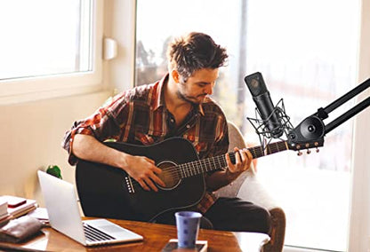 SUUNTOK Microphone Shock Mount Anti-Vibration Mic Holder Spider Recording Mic Shockmount Stand Compatible with Neumann U87 Ai, U89 i and TLM 67 (Black) - style: Black Compatible with U87 Ai