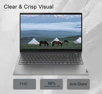 Lenovo ThinkBook 15 Business Laptop (15.6" FHD Anti-Glare, 16GB RAM, 512GB SSD, AMD Ryzen 7 5825U (> Intel i7-1255U)) Fingerprint, 1080p Webcam, Military Grade, Ethernet, Wi-Fi, Win 11 Pro w/Copilot - size: 16GB|512GB SSD, style: Ryzen 7