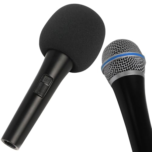 2 Pack Foam Mic Cover Handheld Microphone Windscreen