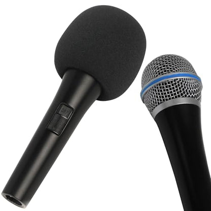 2 Pack Foam Mic Cover Handheld Microphone Windscreen