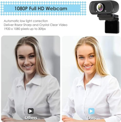 USB C Webcam for Switch 2 / PC: 1080P HD Web Cam with Mic,Computer Camera with Privacy Cover & Tripod Stand for MAC Desktop Laptop, Wide Angle Webcam Pro Streaming Web Camera for Skype/Teams/Webex - style: USB-C Webcam with Cover & Tripod
