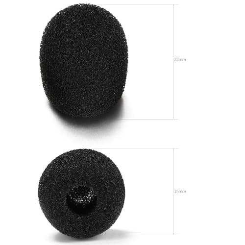 Defean 44 Pack Mini Microphones Pop Filter for Lavalier Lapel Mic Microphones,Small Lapel and Lavalier Microphones,Noise-Cancellation Windsock Cover
