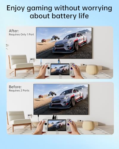 USB C to HDMI Cable Adapter, Upgrades 8K@60Hz C to HDMI Cable with 100W PD Fast Charging Adapter Compatible with Switch2/1, Mac, iPhone17 16 15, HD TV All Aluminum Body Fast Heat Dissipation 6.0FT